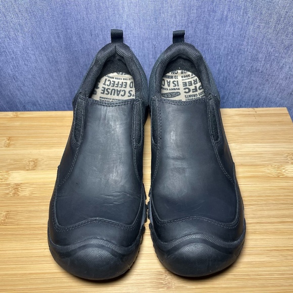 Keen Targhee III Sz 10 Slip On Shoes Black/Magnet Hiking Walking Work 1022657 main image 4